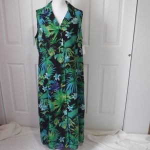 Danny & Nicole Dress 18 Long Floral Summer NWOT